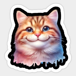 Smiley cutie cat Sticker